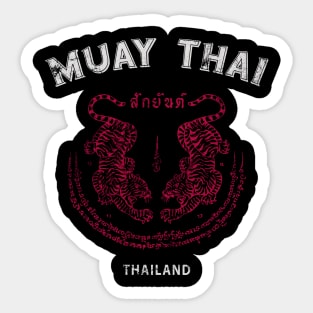 Muay Thai Tiger Sak Yant Tattoo Kickboxing Thailand Sticker